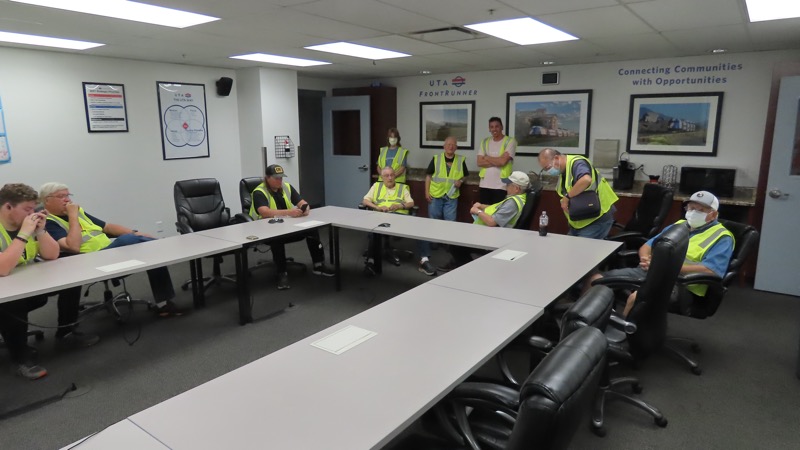 We had to wear reflective vests and goggles.